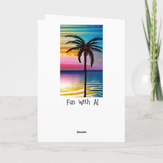 Tropisch strand | U ontbreekt Kaart (Achterkant)