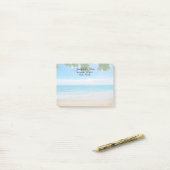 Tropisch strand Vacation Island Wedding Post-it® Notes (Op bureau)