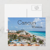 Tropisch strand Vacature Cancun Mexico Briefkaart (Voorkant / Achterkant)