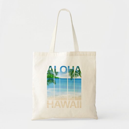 Tropisch strand van de Aloha Hawaii-eilanden Tote Bag (Voorkant)