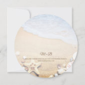 Tropisch strand Weddenschap Staartvis Opslaan datu Save The Date (Achterkant)