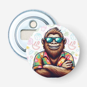 Tropisch/strand yeti/bigfoot button flesopener