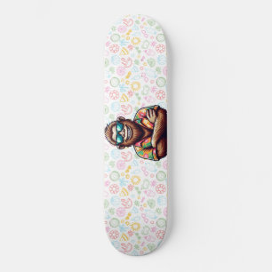 Tropisch/strand yeti/bigfoot skateboard