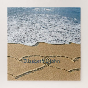 Tropisch strand zand harten legpuzzel