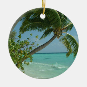 Tropisch Strand Zand Zon Water Oceaan Golven Surf Keramisch Ornament