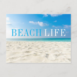 Tropisch strand Zee Sand Sky & Summer Day Briefkaart