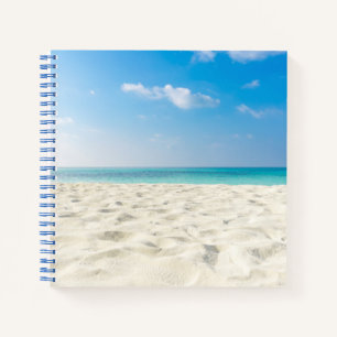 Tropisch strand Zee Sand Sky & Summer Day Notitieboek