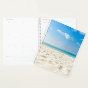Tropisch strand Zee Sand Sky & Summer Day Planner