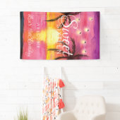 Tropisch strand, zoet 16-partij spandoek (Insitu)