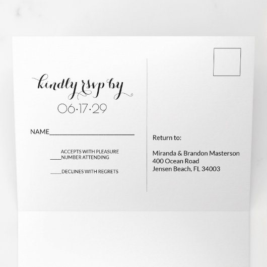 Tropisch strand Zomer Zomdag Weddenschap Drieluik Uitnodiging (Binnenzijde eerst)