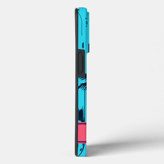 Tropisch strand zonnepalm Trees Aangepaste naam Case-Mate iPhone Case (Achterkant / Rechts)