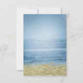 Tropisch strandbruiloft RSVP Kaart (Achterkant)