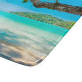 tropisch strandglas snijplank (Hoek)