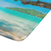 tropisch strandglas snijplank (Hoek)