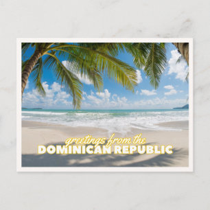 Tropisch strandgroet uit de Dominicaanse Republiek Briefkaart