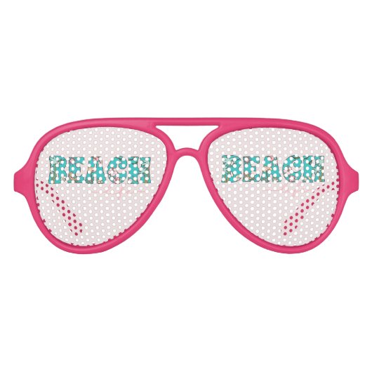 Tropisch strandleven aviator zonnebril (Voorkant)