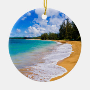 Tropisch strandparadijs, Hawaii Keramisch Ornament