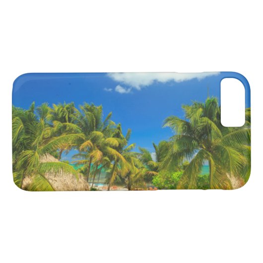 Tropisch strandresort, Belize Case-Mate iPhone Case (Achterkant (Horizontaal))