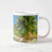 Tropisch strandresort, Belize Extra Grote Beker (Rechts)