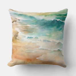 Tropisch strandzand en Zee Kussen