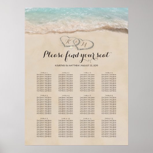 Tropisch stratend stratend heetsenbord poster (Voorkant)