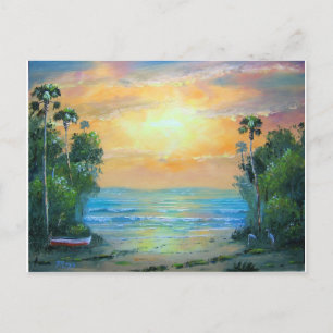 Tropisch Sunny Beach Briefkaart