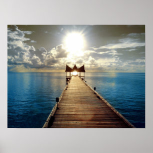 Tropisch Sunset Poster