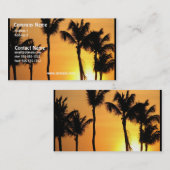 Tropisch Sunset Visitekaartje (Voorkant / Achterkant)