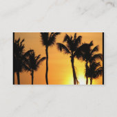 Tropisch Sunset Visitekaartje (Achterkant)