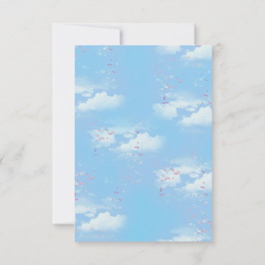 Tropisch Surreal Landschap Hartelijk dank RSVP Kaartje (Achterkant)