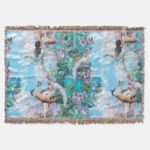 Tropisch Surrealisme Fantasy Deken
