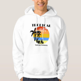 Tropisch sweatshirt met capuchon