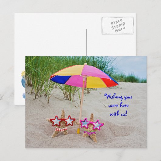 Tropisch Tan Briefkaart (Voorkant / Achterkant)