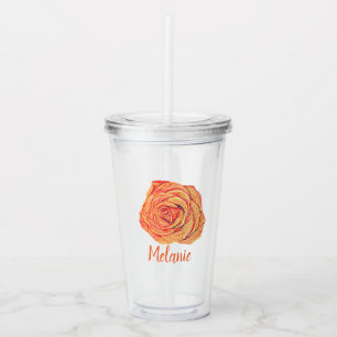 Tropisch Tangerine Acryl Drinkbeker