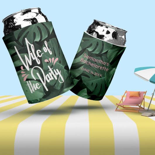 Tropisch thema Bridal Bachelorette Blikjeskoeler