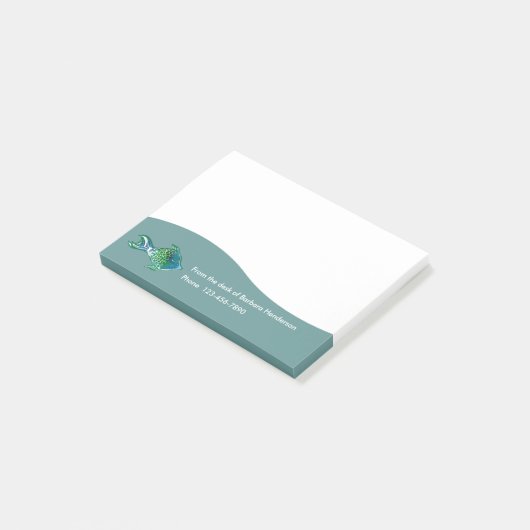 Tropisch thema Sticky Note Pads (Schuin)