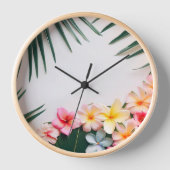 Tropisch-thema Wandklok (Voorkant)