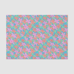 Tropisch toneelpatroon tissuepapier