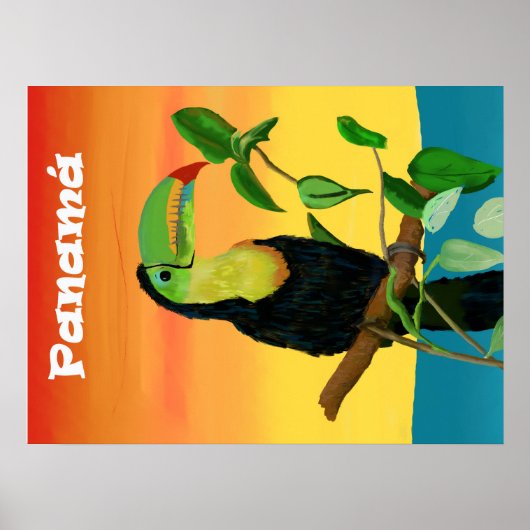 Tropisch Toucan Bird Poster (Voorkant)