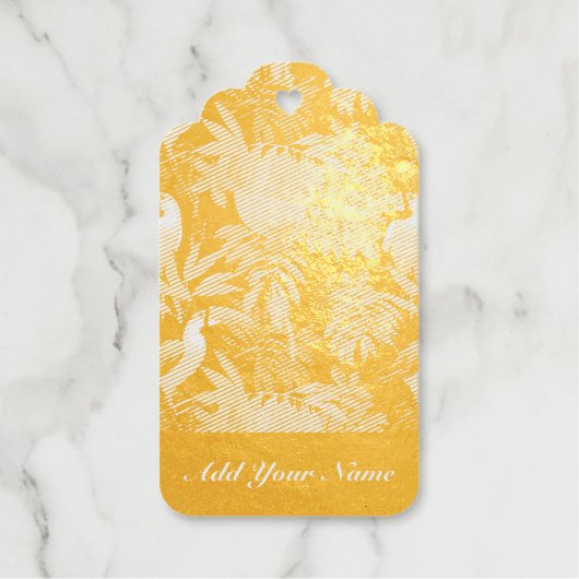 Tropisch Toucan Patroon Cadeaulabels (Voorkant)