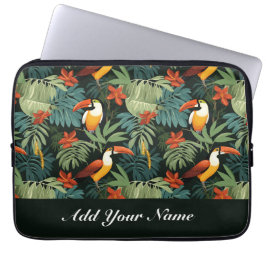 Tropisch Toucan Patroon Laptop Sleeve