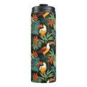 Tropisch Toucan Patroon Thermosbeker (Voorkant)
