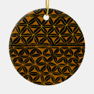 Tropisch tribale Zuidzee Tapa Keramisch Ornament