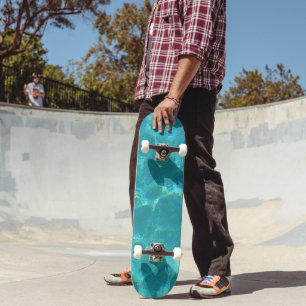 Tropisch Turquoise Pool Water Skateboard