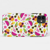 Tropisch vakantie naadloos patroon Case-Mate iPhone case (Achterkant (horizontaal))