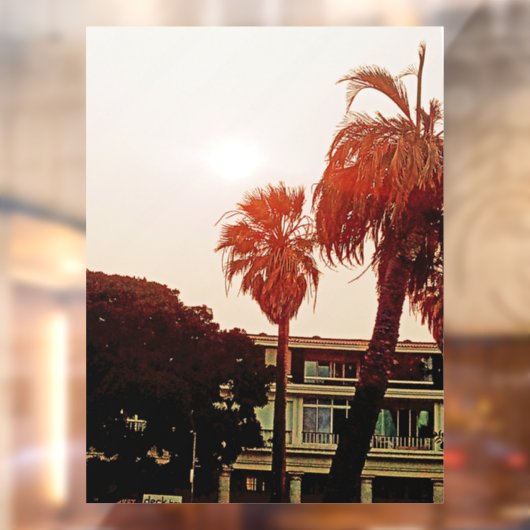 Tropisch venster vastklampen raamsticker (Vel 2)