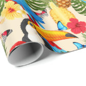 Tropisch verpakkingspapier cadeaupapier (Rol Hoek)