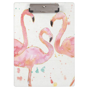 Tropisch Verzameling van Flamingos Klembord