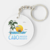 Tropisch verzorgen Cabo San Lucas Mexico Sleutelhanger (Achterkant)