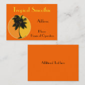 Tropisch visitekaartje (Voorkant / Achterkant)